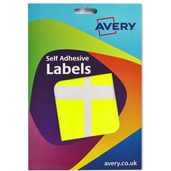AVERY RECT LABEL WLT 50X80FLO YELL16-102