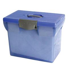 PLASTIC FILE BOX A4 BLUE