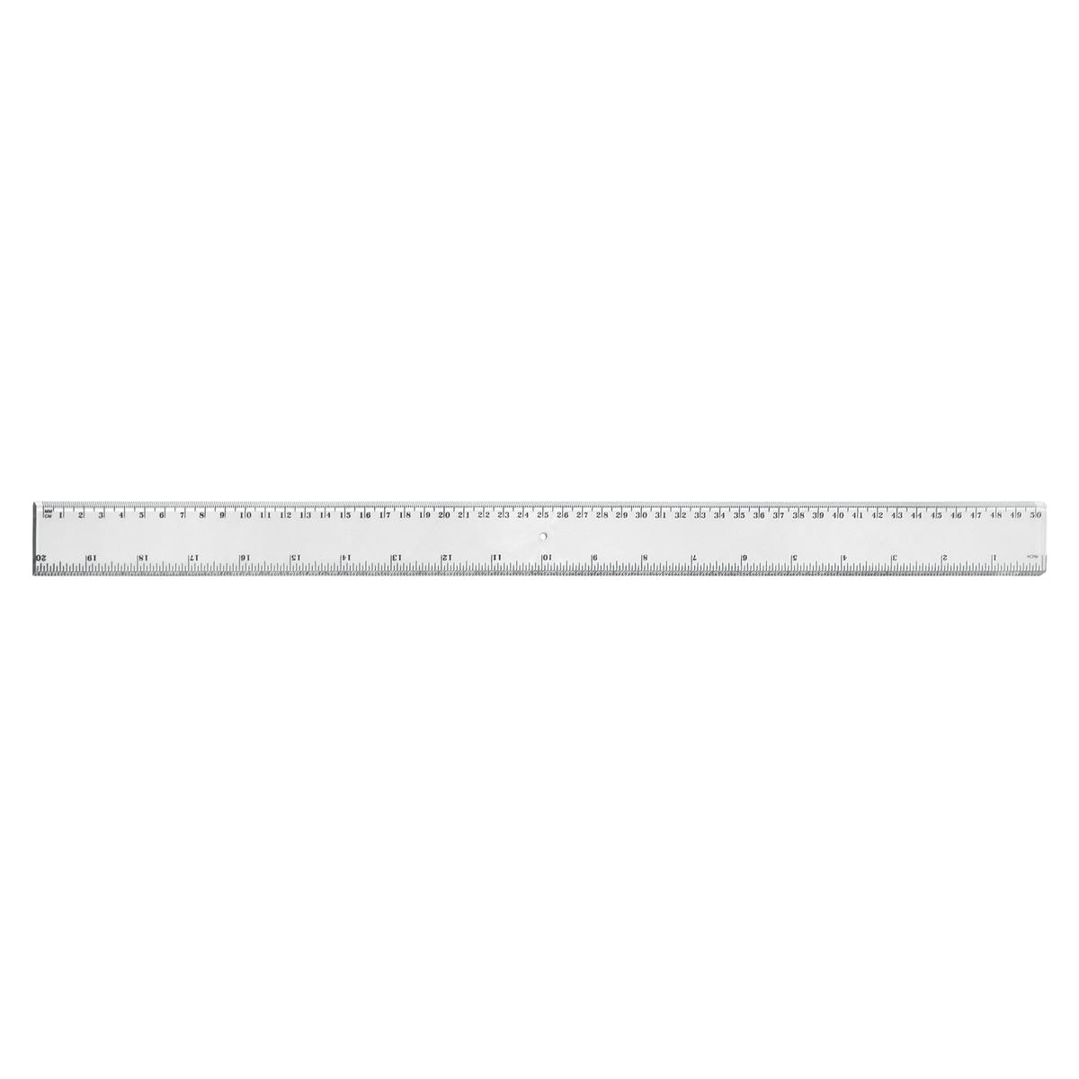 5 STAR OFFICE RULER PLASTIC 450MM CLEAR