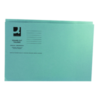 Q-CONNECT BLUE SQ CUT FOLDER 250GM PK100