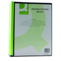 Q-CONNECT 60PKT BLACK PRESENTATION BOOK