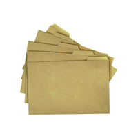 Q-CONNECT TABBED FOLDER FOOLSCAP