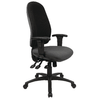 CAPPELA BLACK RADIAL H/BK POSTURE CHAIR
