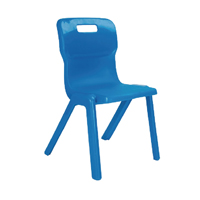 FF TITAN 1 PCE SIZE 1 BLUE SCHOOL CHAIR