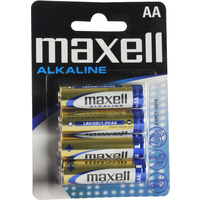 MAXELL LR6/AA MN1500 ALK BATTERY PK4