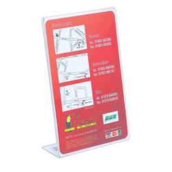 SLANTED SIGN HOLDER SIDELOADING A4 CLEAR SLANTED SIGN HOLDER SIDELOADING A4 CLEAR