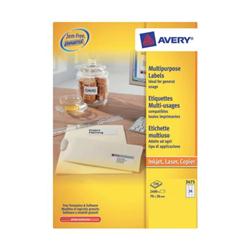 AVERY M/PURP LABEL 24/SHT WHT 3475-100 AVERY M/PURP LABEL 24/SHT WHT 3475-100