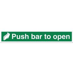 PUSH BAR TO OPEN NS011