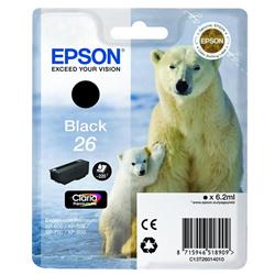 EPSON 26 INKJET CART BLACK C13T26014012