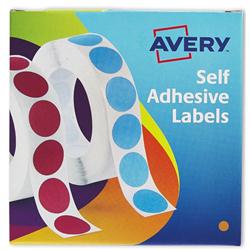 AVERY CIRCLE LABELS 8MM DISP ORG 24-619