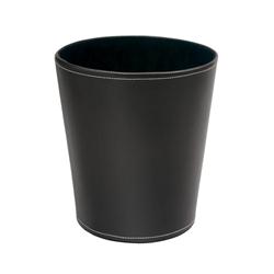 5 STAR FAUX LEATHER WASTE BIN BROWN