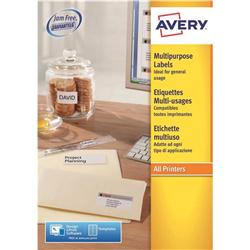 AVERY M/PURP LABEL 30/SHT WHT 3489-100 AVERY M/PURP LABEL 30/SHT WHT 3489-100