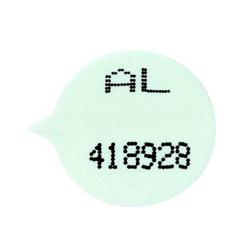 NUMBERED ROUND SECURITY SEAL WHITE PK500