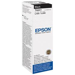 )EPSON T6641 BLK INK BOTTLE C13T664140