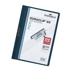 DURABLE DURACLIP FLDR 6MM MIDNT BLU PK25 DURABLE DURACLIP FLDR 6MM MIDNT BLU PK25