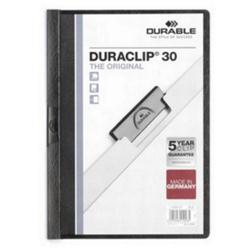 DURABLE DURACLIPFLDR 3MM BLK PK25 220001 DURABLE DURACLIPFLDR 3MM BLK PK25 220001