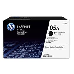 HP TONER CART 05A BLACK PK2 CE505D HP TONER CART 05A BLACK PK2 CE505D