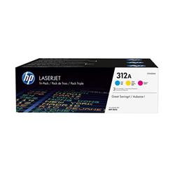 HP 312A TONERCARTRIDGE C/M/Y PK3 CF440AM HP 312A TONERCARTRIDGE C/M/Y PK3 CF440AM