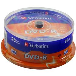 VERBATIM DVD-R SPINDLE PK25 43522 VERBATIM DVD-R SPINDLE PK25 43522
