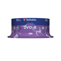 VERBATIM DVDPLUSR SPINDLE PK25 43500 VERBATIM DVDPLUSR SPINDLE PK25 43500