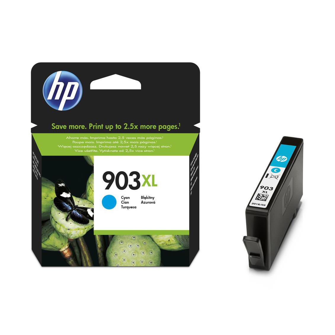 HP NO.903XL HY INKJET CART CYAN T6M03AE