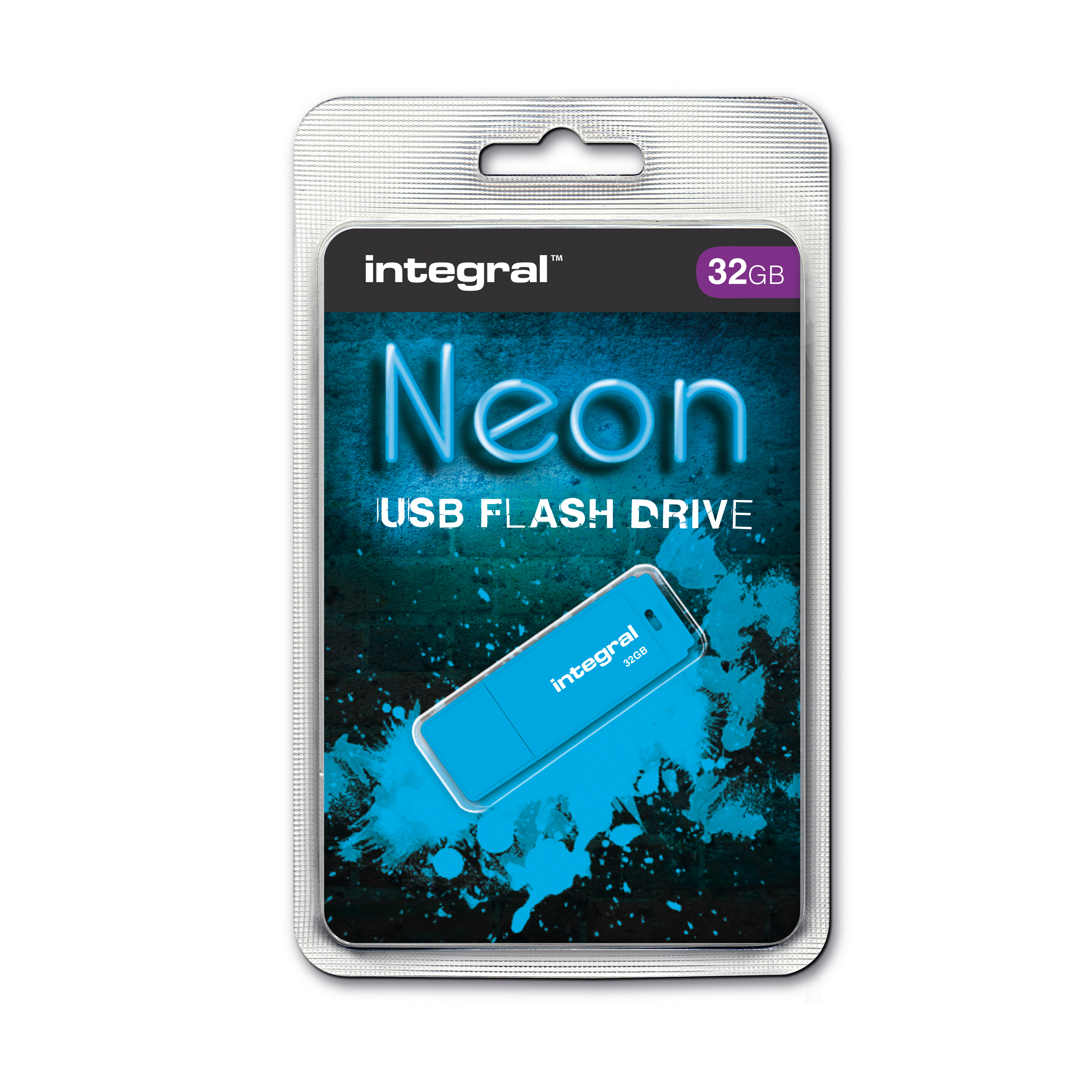 INTEGRAL NEON 2.0 FLASH DRIVE 32GB BLUE INTEGRAL NEON 2.0 FLASH DRIVE 32GB BLUE
