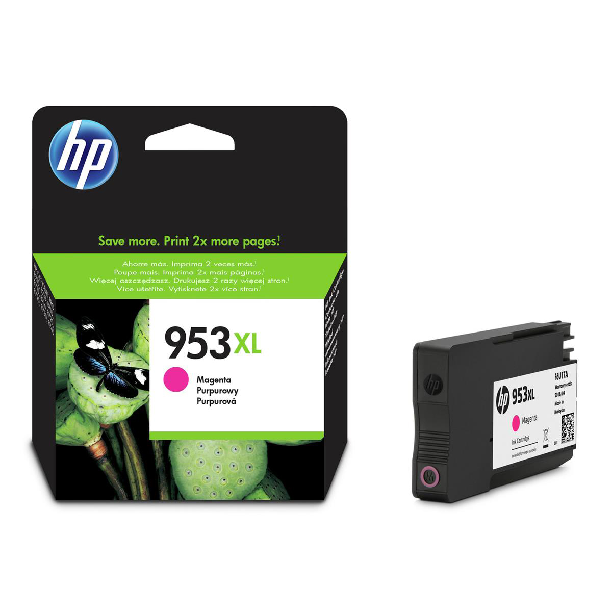 HP 953XL HY INK CART MAGENTA F6U17AE