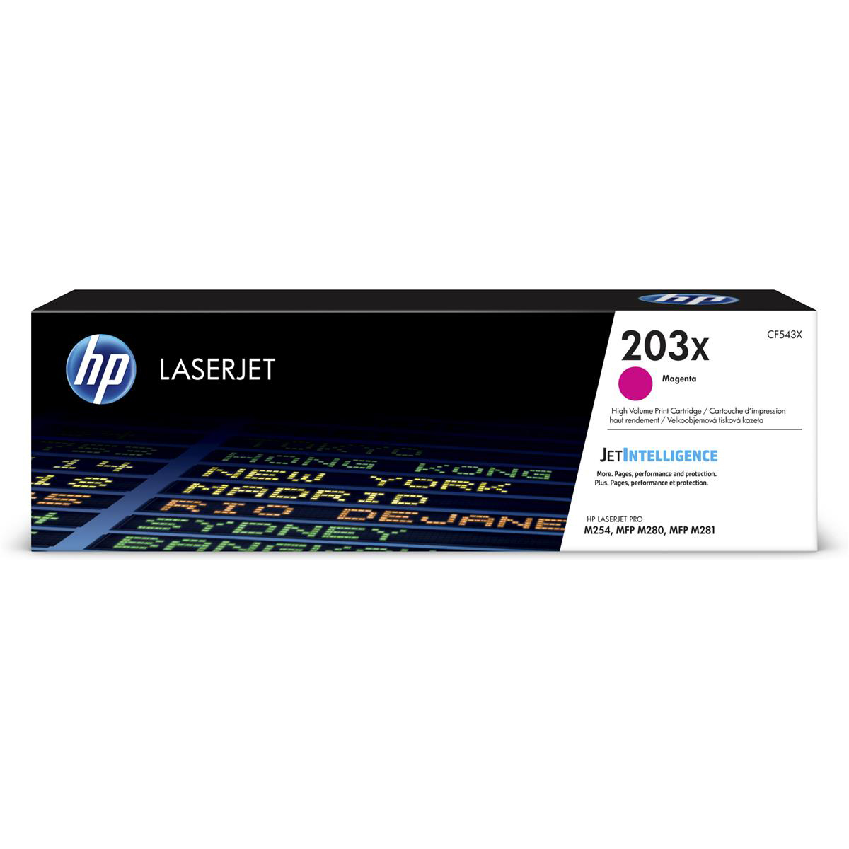 HP TONER CART 203X HY MAGENTA CF543X HP TONER CART 203X HY MAGENTA CF543X
