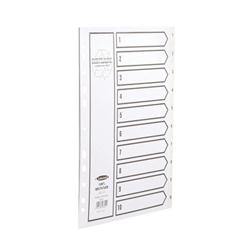 CONCORD DIVIDER A4 1-10 WHT RECYCL 48301 CONCORD DIVIDER A4 1-10 WHT RECYCL 48301