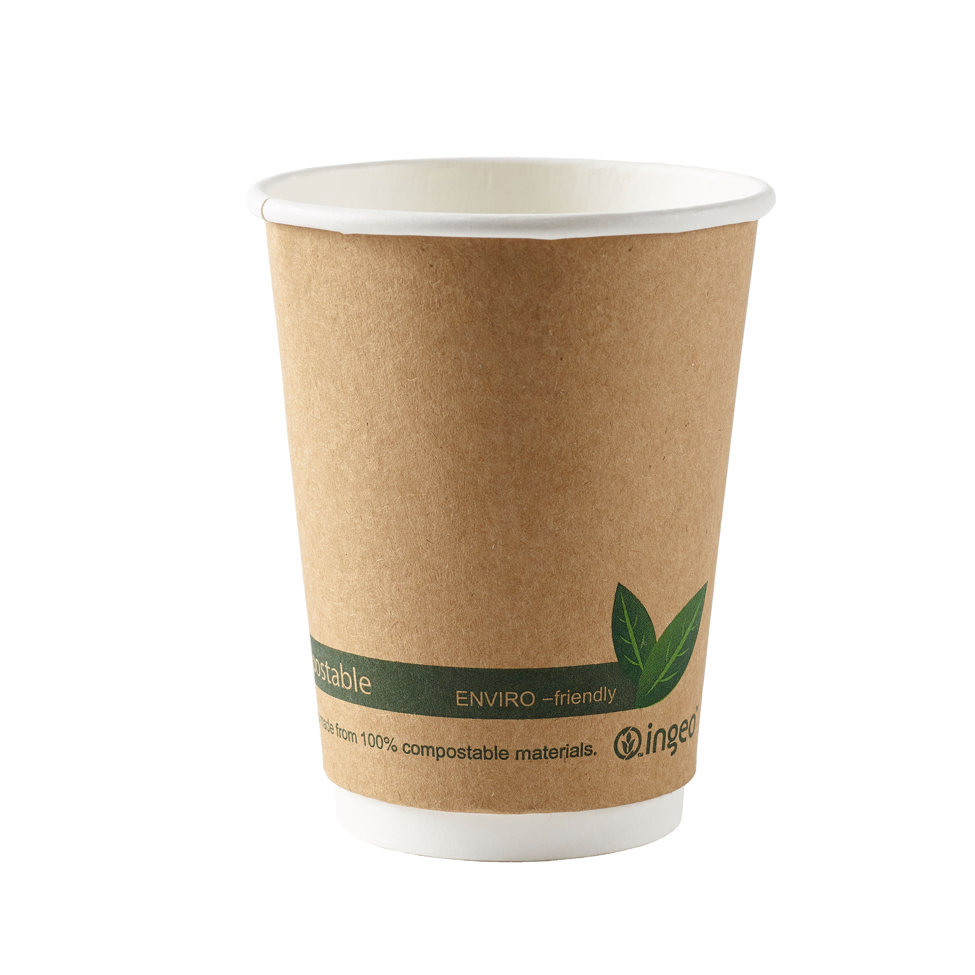 INGEO 12OZ DOUBL WALL PLA PAPER CUP PK25 INGEO 12OZ DOUBL WALL PLA PAPER CUP PK25