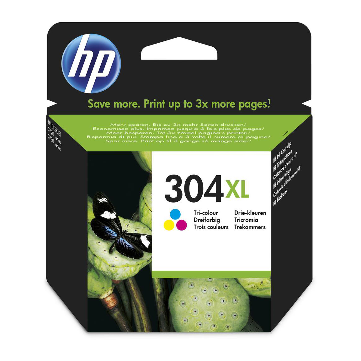HP INK CART 304XL HY TRI-COLOUR N9K07AE HP INK CART 304XL HY TRI-COLOUR N9K07AE
