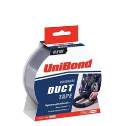 UNIBOND DUCT TAPE 50MMX10M SILVER1401922 UNIBOND DUCT TAPE 50MMX10M SILVER1401922
