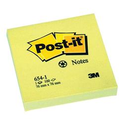 3M POST-IT NOTE RECYCLED YLW 654-RP PK12