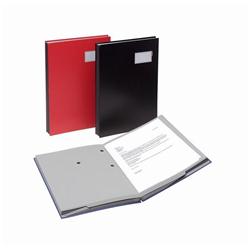 SIGNATURE BOOK 20 COMP 340 X 240MM RED