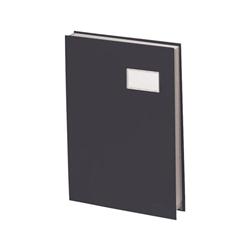 SIGNATURE BOOK 20 COMP 340 X 240MM BLACK