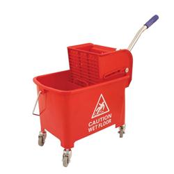 MOBILE MOP BUCKET ON CASTORS 20LT RED MOBILE MOP BUCKET ON CASTORS 20LT RED