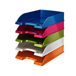 LEITZ WOW LETTER TRAY STACKABLE PEARL W