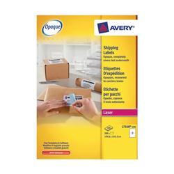 AVERY LASER LABEL 2/SHT WHT L7168-100 AVERY LASER LABEL 2/SHT WHT L7168-100
