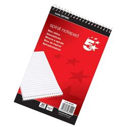 5 STAR SPIRAL SHORTHAND PAD 160PG PK10