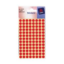 AVERY LABEL ROUND 8MM RED PK560X10 AVERY LABEL ROUND 8MM RED PK560X10