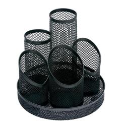 5 STAR DESK TIDY WIRE MESH 5 CMPN BLACK