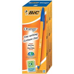 BIC CRISTAL BALL PEN FINE BLUE PK20