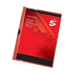 5 STAR OFFICE CLIP FOLDER 3MM RED PK25 5 STAR OFFICE CLIP FOLDER 3MM RED PK25