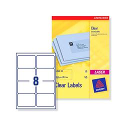 AVERY LASER LABEL 8/SHT CLR L7565-25 AVERY LASER LABEL 8/SHT CLR L7565-25