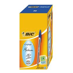 BIC CRISTAL BALL PEN MEDIUM BLUE PK50