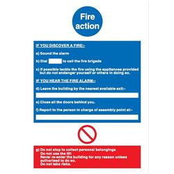 FIRE ACTION WRITE ON 210X297MM NS017SAV FIRE ACTION WRITE ON 210X297MM NS017SAV