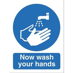 NOW WASH YOUR HANDS 150X200MM NS022SAV NOW WASH YOUR HANDS 150X200MM NS022SAV