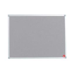 5 STAR FELT BOARD ALU TRIM 900X600 GREY