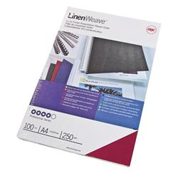 GBC LINEN LOOK COVERS RED CE050030 GBC LINEN LOOK COVERS RED CE050030