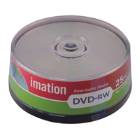 IMATION DVD-RW 4.7GB 4X SPINDLE PK25